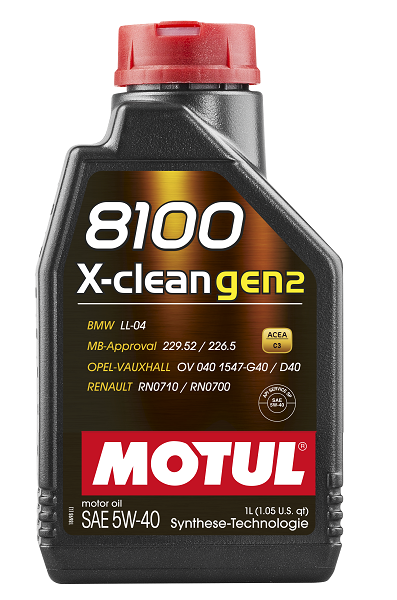 MOTUL 110530 8100 X-CLEAN GEN2 5W-40 Motoröl