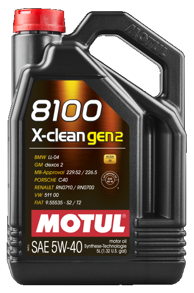 MOTUL 110531 8100 X-CLEAN GEN2 5W-40 Motoröl