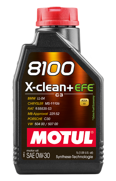 MOTUL 111676 8100 X-CLEAN+ EFE 0W-30 Motoröl
