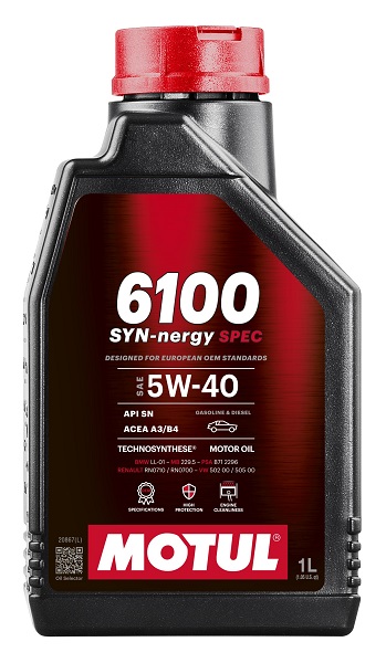 MOTUL 112925 6100 SYN-NERGY SPEC 5W-40 Motoröl