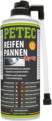 PETEC 70580 Reifenpannenspray PKW Reifenpilot Reifenreparatur-Spray