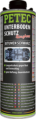 PETEC 73110 UNTERBODENSCHUTZ BITUMEN, SAUGDOSE, SCHWARZ Unterbodenschutz