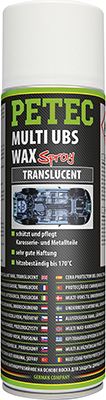 PETEC 73450 Multi UBS Wax Spray, translucent Unterbodenschutz