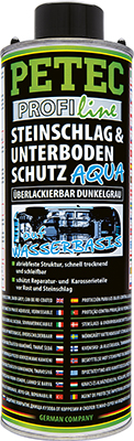 PETEC 73710 Steinschlag- & Unterbodenschutz AQUA Wasserbasis dunkelgrau Unterbodenschutz