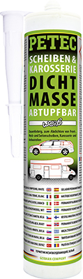 PETEC 83290 SCHEIBEN- & KAROSSERIEDICHTMASSE, ABTUPFBAR Dichtstoff