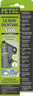 PETEC 97780 Hochtemperatur-Silikondichtung, SIKO black Motorendichtmasse Dichtung, Ansaugkrümmer