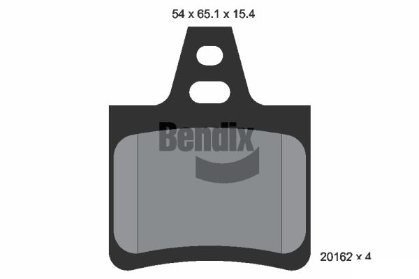 BENDIX Braking BPD1687 Sada brzdových platničiek kotúčovej brzdy