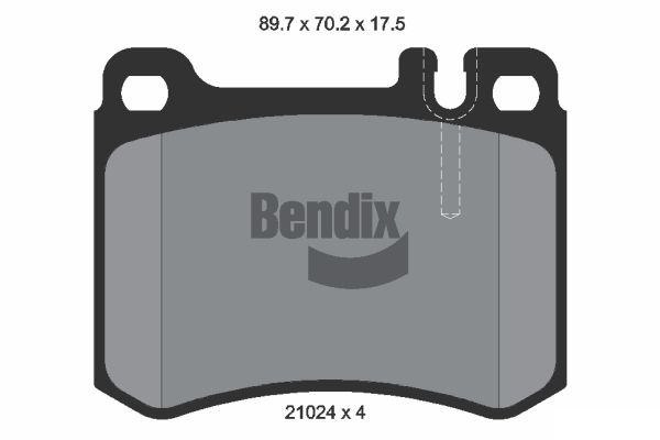 BENDIX Braking BPD1742 Sada brzdových platničiek kotúčovej brzdy