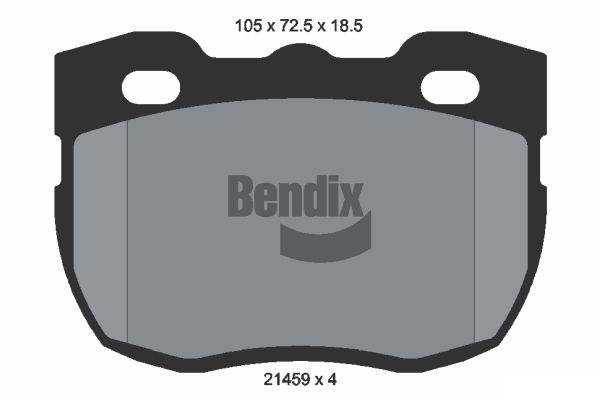 BENDIX Braking BPD1791 Sada brzdových platničiek kotúčovej brzdy