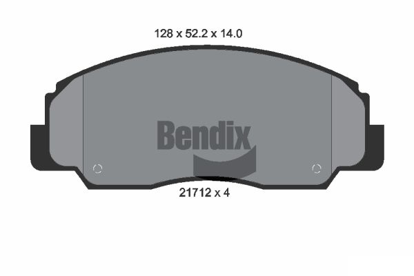 BENDIX Braking BPD1836 Sada brzdových platničiek kotúčovej brzdy