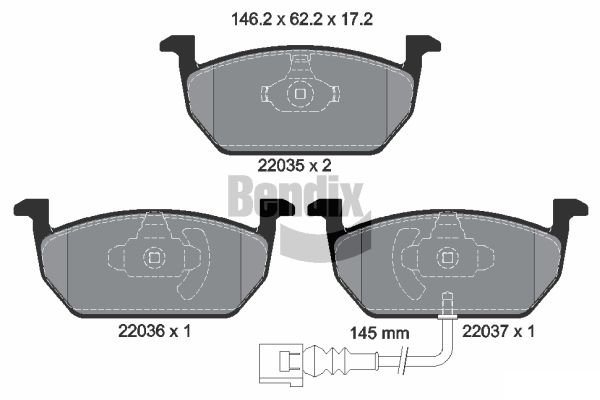 BENDIX Braking BPD1092...