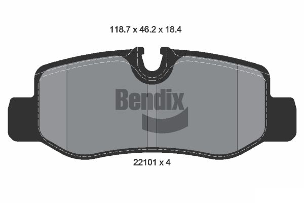 BENDIX Braking BPD1109 Sada brzdových platničiek kotúčovej brzdy