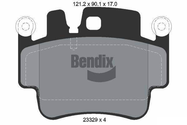 BENDIX Braking BPD1961 Sada brzdových platničiek kotúčovej brzdy