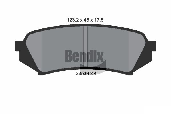 BENDIX Braking BPD2006 Sada brzdových platničiek kotúčovej brzdy