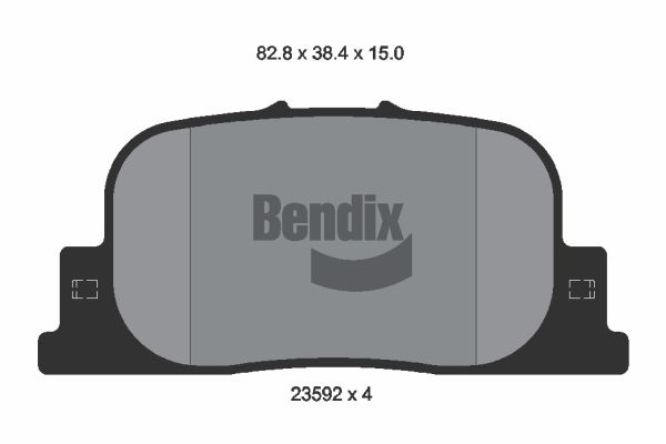 BENDIX Braking BPD2016 Sada brzdových platničiek kotúčovej brzdy