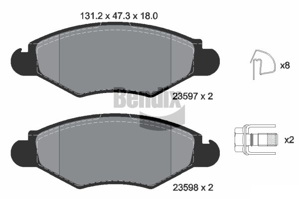BENDIX Braking BPD1024...