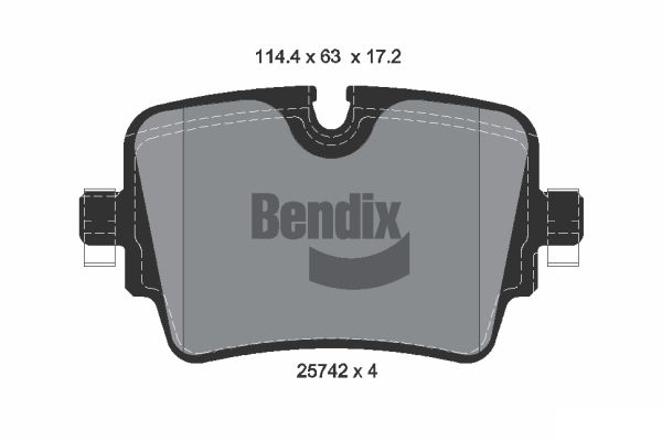 BENDIX Braking BPD2265 Sada brzdových platničiek kotúčovej brzdy