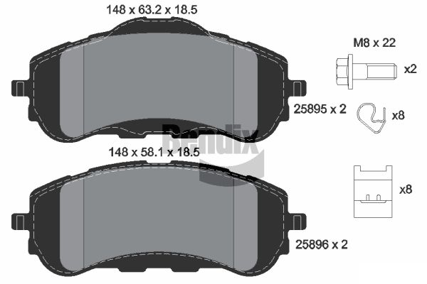 BENDIX Braking BPD1072...
