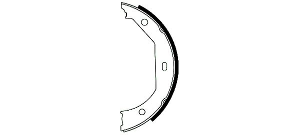 BENDIX Braking BXS1085 Sada brzd. čeľustí parkov. brzdy