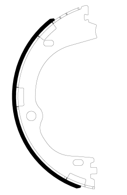 BENDIX Braking BXS1312 Sada brzd. čeľustí parkov. brzdy