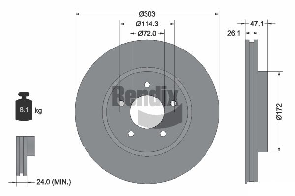 BENDIX Braking BDS1803...