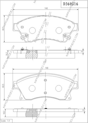 NPS D360O16 Kit pastiglie...