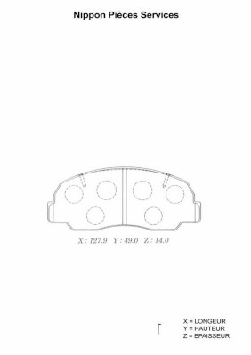 NPS D360U01 Kit pastiglie...