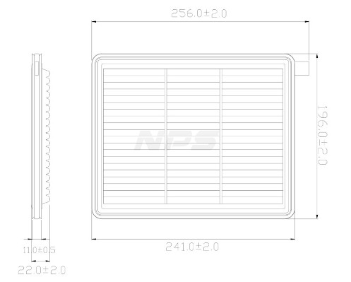 NPS H132I65 Filtro aria