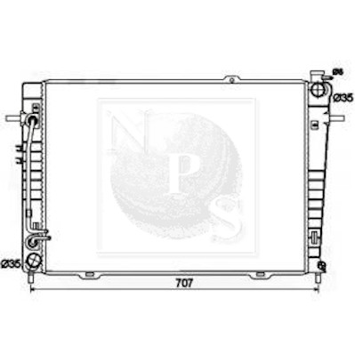 NPS H156I26 Radiatore,...
