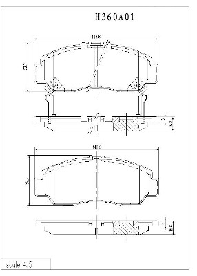 NPS H360A01 Kit pastiglie...