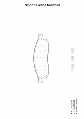 NPS H360A04 Kit pastiglie...