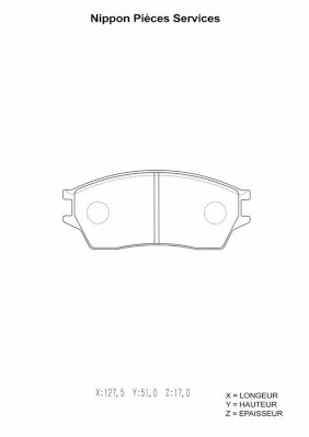 NPS H360A21 Kit pastiglie...