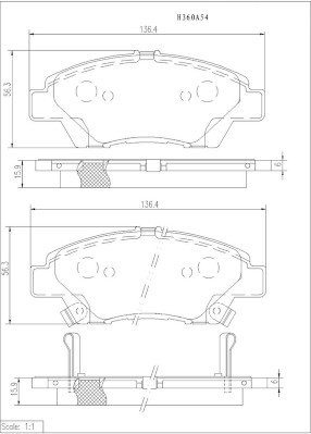 NPS H360A54 Kit pastiglie...