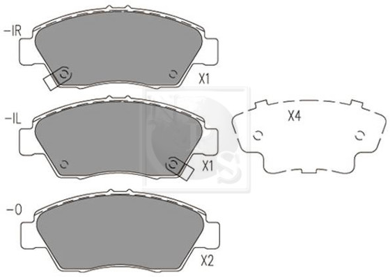 NPS H360A55 Kit pastiglie...