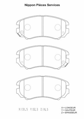 NPS H360I17 Kit pastiglie...