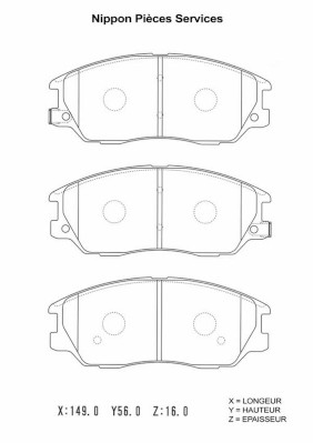 NPS H360I18 Kit pastiglie...