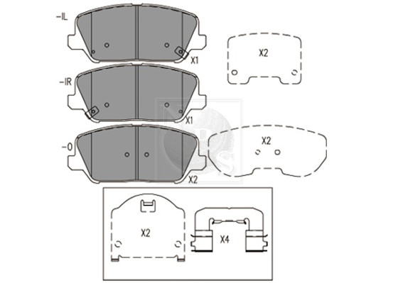 NPS H360I32A Kit pastiglie...