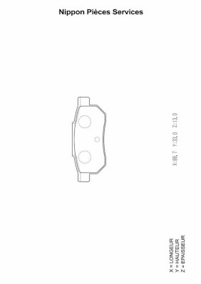 NPS H361A02 Kit pastiglie...