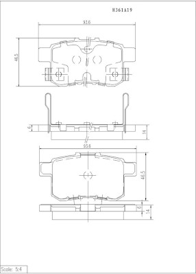 NPS H361A19 Kit pastiglie...