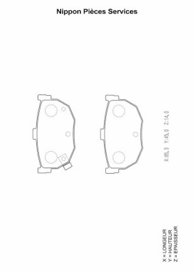 NPS H361I02 Kit pastiglie...