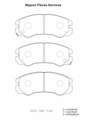 NPS I360U06 Kit pastiglie...