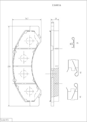 NPS I360U16 Kit pastiglie...