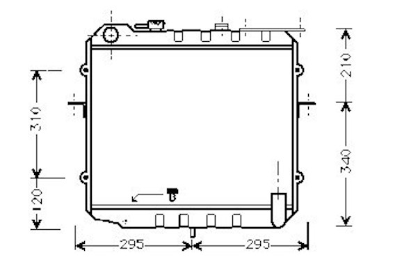 NPS K156A10 Radiatore,...