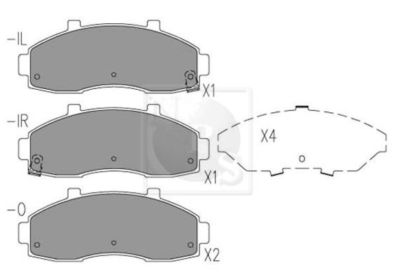 NPS K360A03 Kit pastiglie...