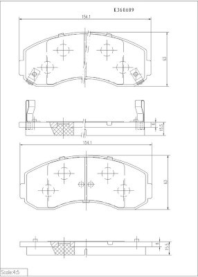 NPS K360A09 Kit pastiglie...