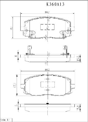 NPS K360A13 Kit pastiglie...