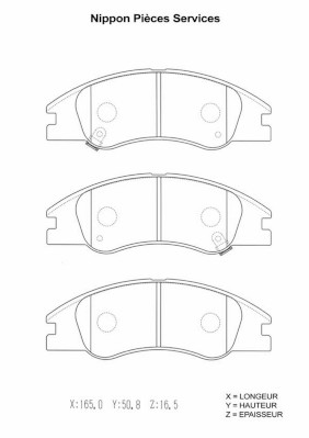 NPS K360A14 Kit pastiglie...