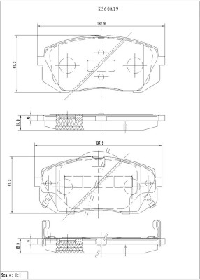 NPS K360A19 Kit pastiglie...