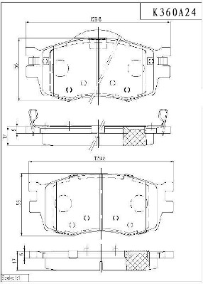 NPS K360A24 Kit pastiglie...