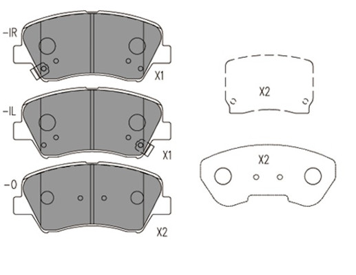 NPS K360A28 Kit pastiglie...